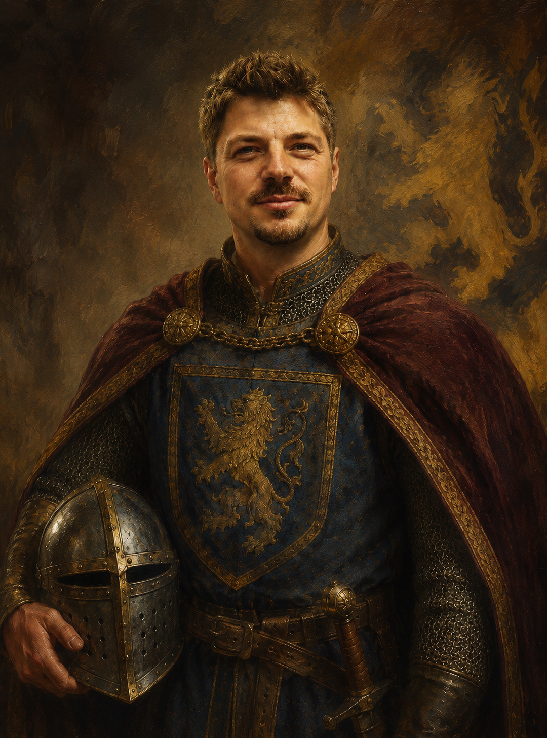 Bildnis von Lucas Berchmeyer, Schildträger der Oberhitze